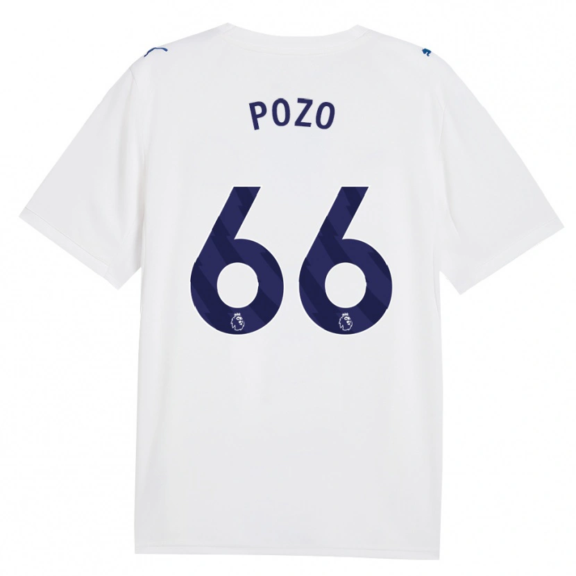 Danxen Mujer Camiseta Iker Pozo #66 Azulmarino Blanco Equipación Tercera 2026/27 La Camisa