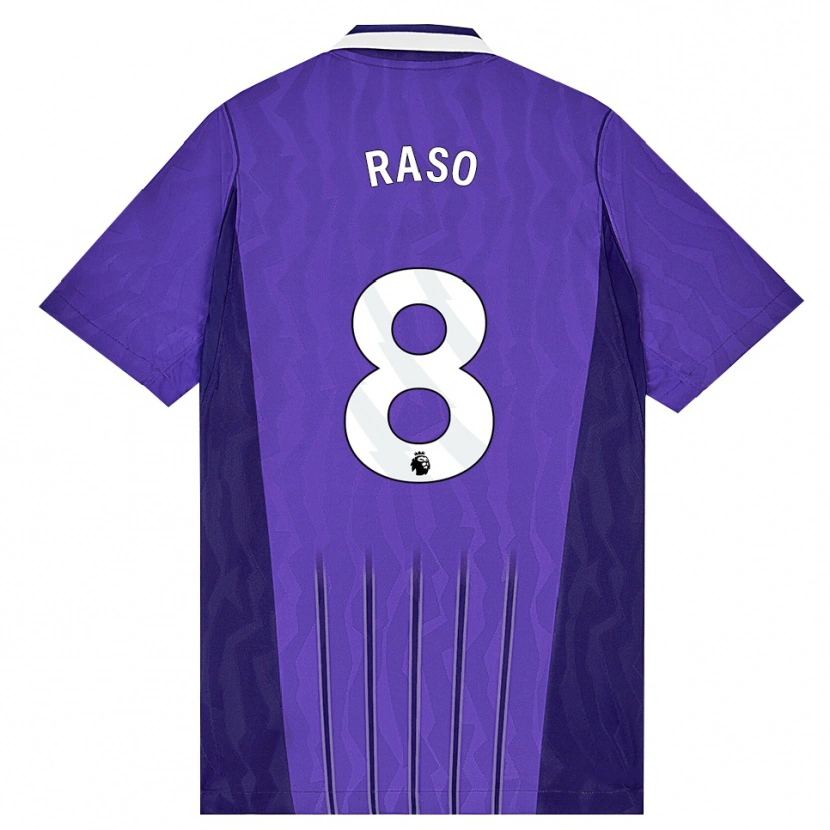 Danxen Mujer Camiseta Hayley Raso #8 Púrpura Blanco Equipación Tercera 2026/27 La Camisa