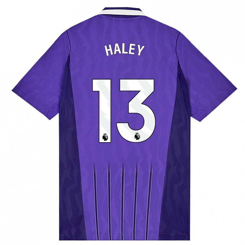 Danxen Mujer Camiseta Micah Haley #13 Púrpura Blanco Equipación Tercera 2026/27 La Camisa