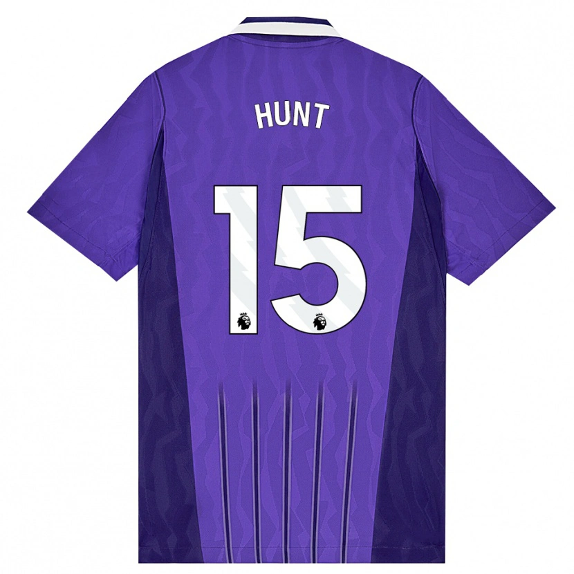 Danxen Mujer Camiseta Clare Hunt #15 Púrpura Blanco Equipación Tercera 2026/27 La Camisa