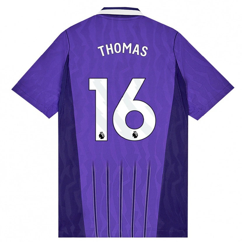 Danxen Mujer Camiseta Cameron Thomas #16 Púrpura Blanco Equipación Tercera 2026/27 La Camisa