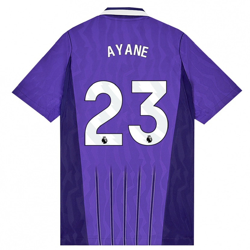 Danxen Mujer Camiseta Rosella Ayane #23 Púrpura Blanco Equipación Tercera 2026/27 La Camisa