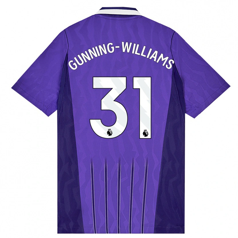 Danxen Mujer Camiseta Lenna Gunning-Williams #31 Púrpura Blanco Equipación Tercera 2026/27 La Camisa