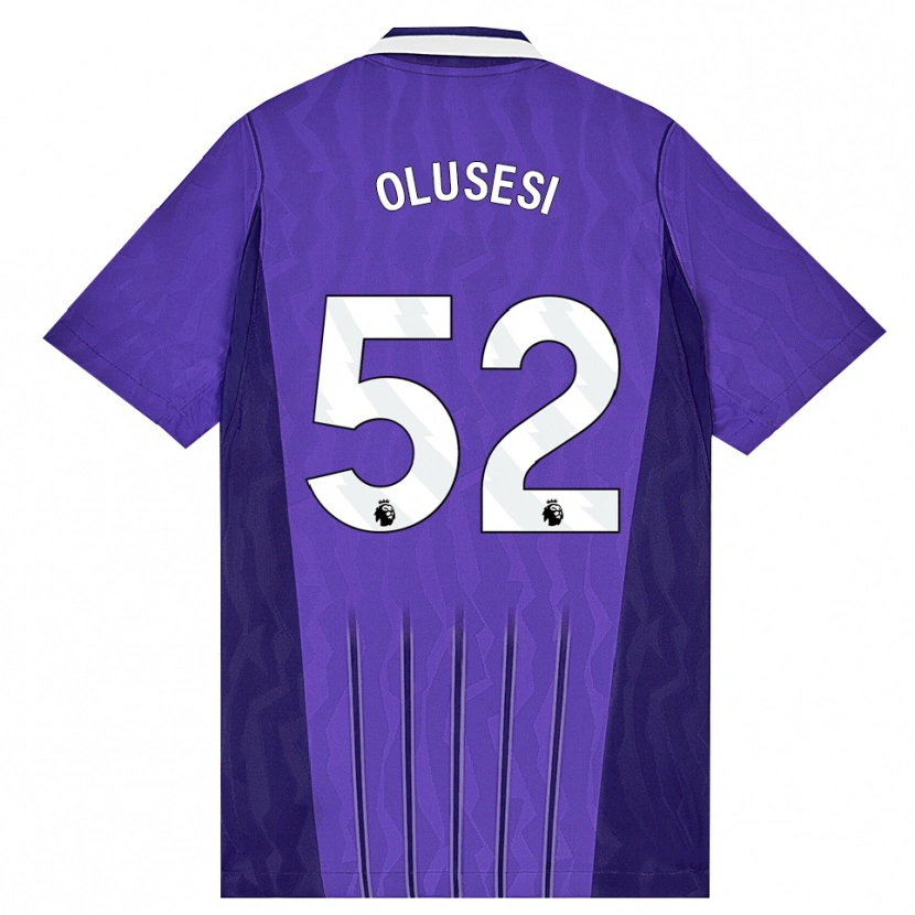 Danxen Mujer Camiseta Callum Olusesi #52 Púrpura Blanco Equipación Tercera 2026/27 La Camisa