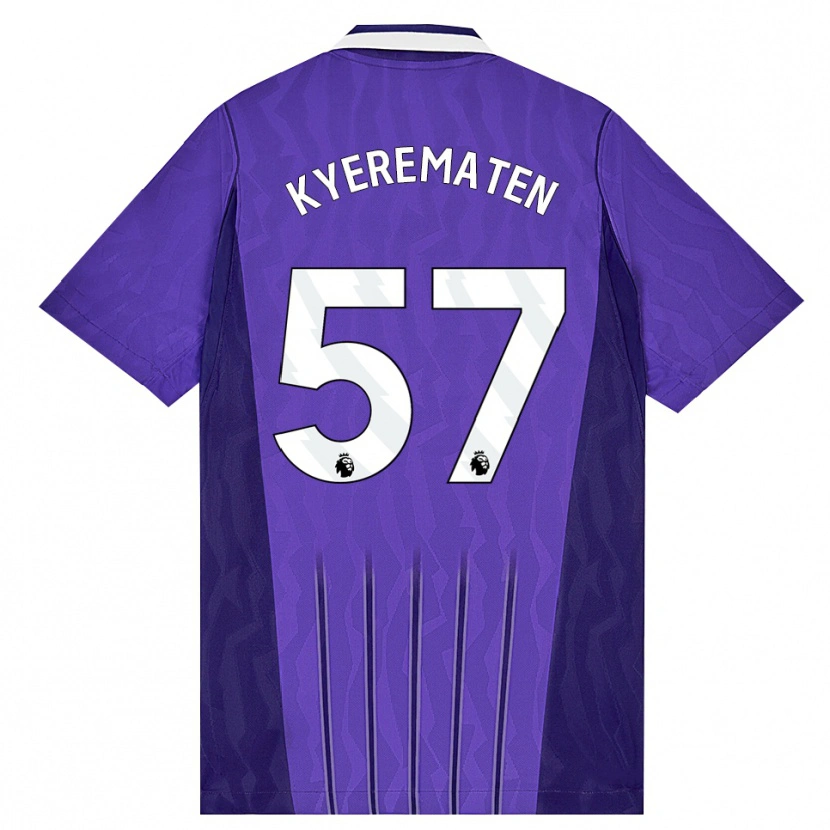 Danxen Mujer Camiseta Rio Kyerematen #57 Púrpura Blanco Equipación Tercera 2026/27 La Camisa