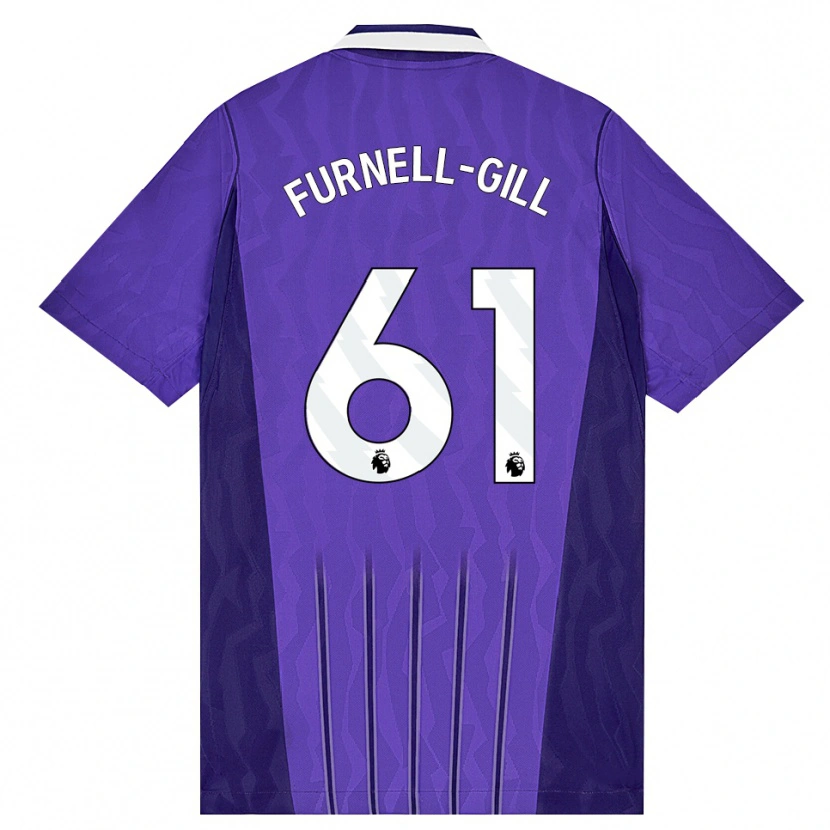 Danxen Mujer Camiseta Luca Furnell-Gill #61 Púrpura Blanco Equipación Tercera 2026/27 La Camisa