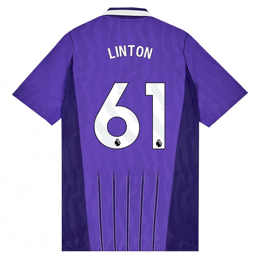 Danxen Mujer Camiseta Jahziah Linton #61 Púrpura Blanco Equipación Tercera 2026/27 La Camisa