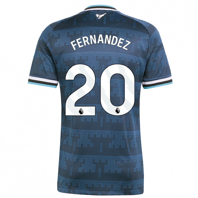 Danxen Mujer Camiseta Matias Fernandez-Pardo #20 Amarillo Negro Azul 2ª Equipación 2026/27 La Camisa
