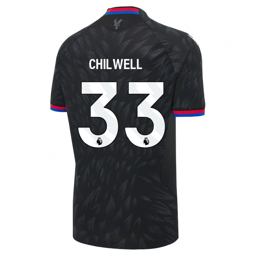 Danxen Mujer Camiseta Ben Chilwell #33 Negro Azul Rojo 2ª Equipación 2026/27 La Camisa