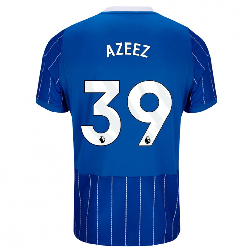 Danxen Mujer Camiseta Femi Azeez #39 Azulmedio Blanco 1ª Equipación 2026/27 La Camisa