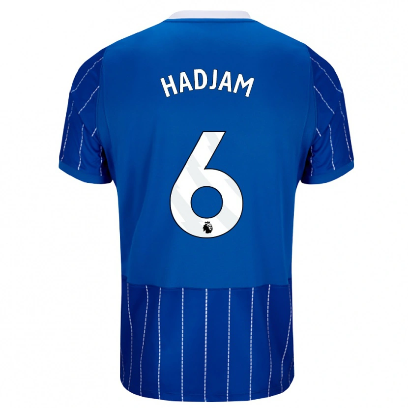 Danxen Mujer Camiseta Jaouen Hadjam #6 Azulmedio Blanco 1ª Equipación 2026/27 La Camisa