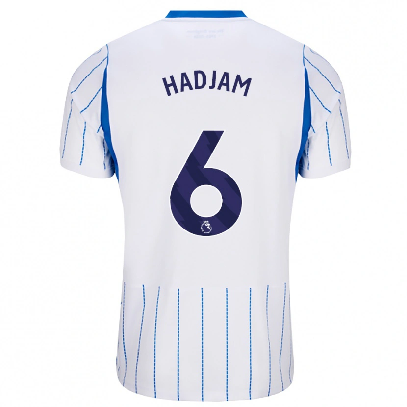 Danxen Mujer Camiseta Jaouen Hadjam #6 Azuldodger Blanco 2ª Equipación 2026/27 La Camisa