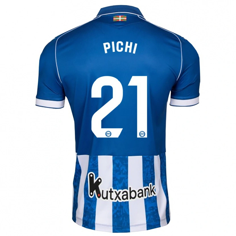 Danxen Niño Camiseta Maria Garcia Pichi #21 Azul Blanco Negro 1ª Equipación 2026/27 La Camisa