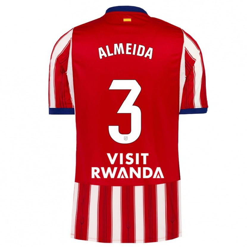 Danxen Niño Camiseta Adrián Almeida #3 Azul Real Rojo Blanco 1ª Equipación 2026/27 La Camisa