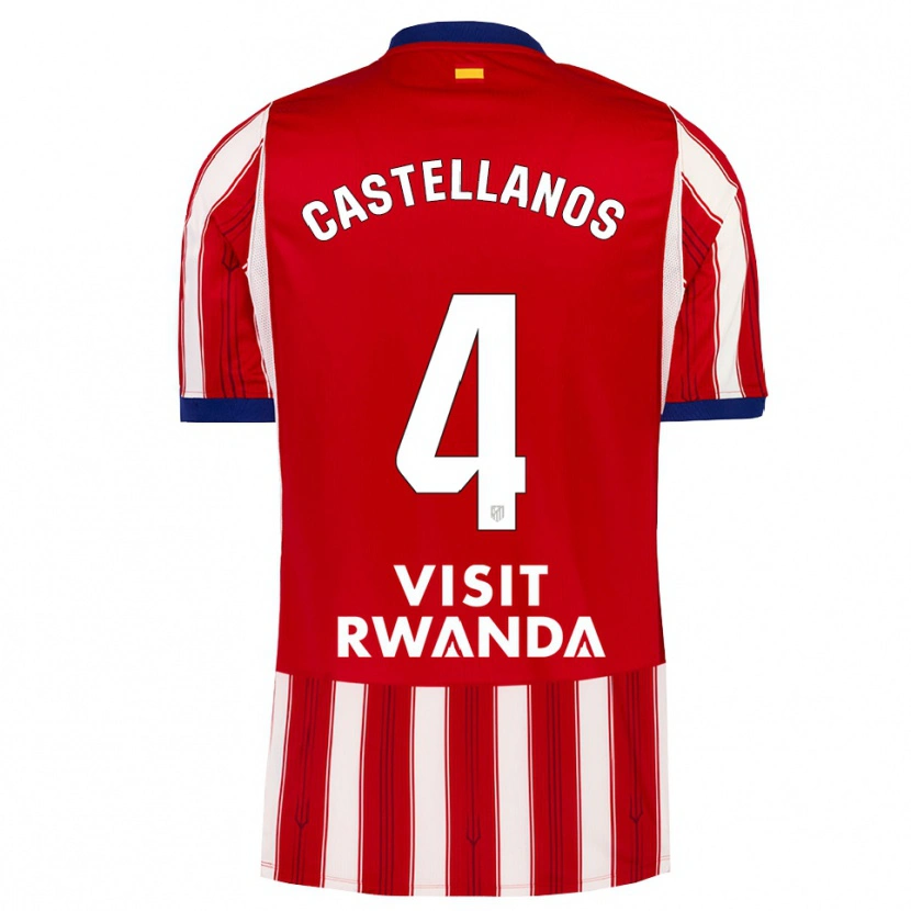 Danxen Niño Camiseta Iván Castellanos #4 Azul Real Rojo Blanco 1ª Equipación 2026/27 La Camisa