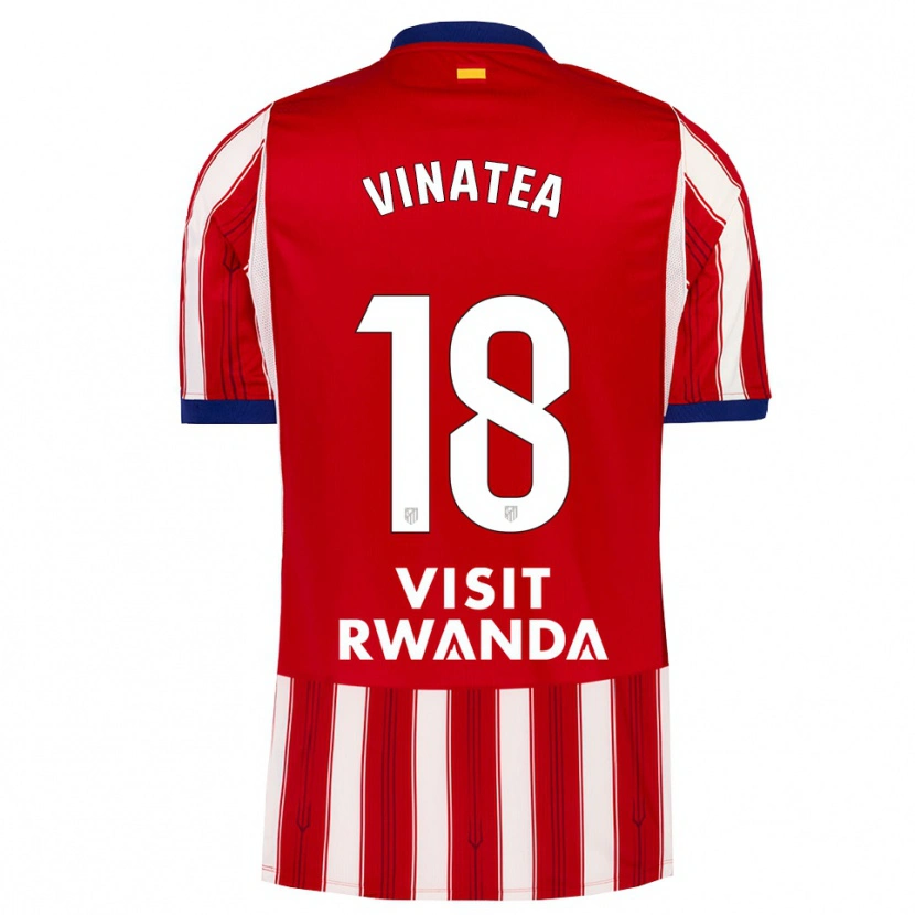 Danxen Niño Camiseta Sergio Vinatea #18 Azul Real Rojo Blanco 1ª Equipación 2026/27 La Camisa