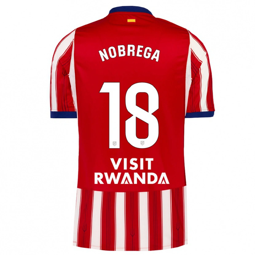 Danxen Niño Camiseta Abraham Nobrega #18 Azul Real Rojo Blanco 1ª Equipación 2026/27 La Camisa