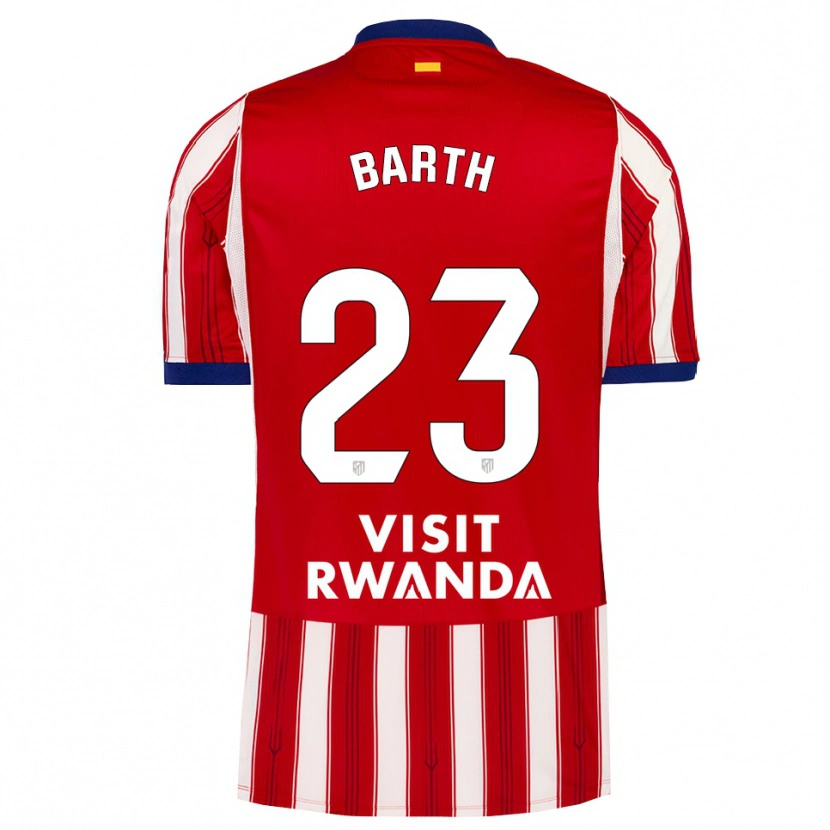 Danxen Niño Camiseta Merle Barth #23 Azul Real Rojo Blanco 1ª Equipación 2026/27 La Camisa