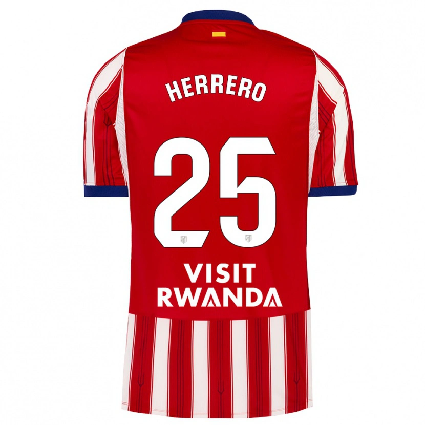 Danxen Niño Camiseta Alex Herrero #25 Azul Real Rojo Blanco 1ª Equipación 2026/27 La Camisa