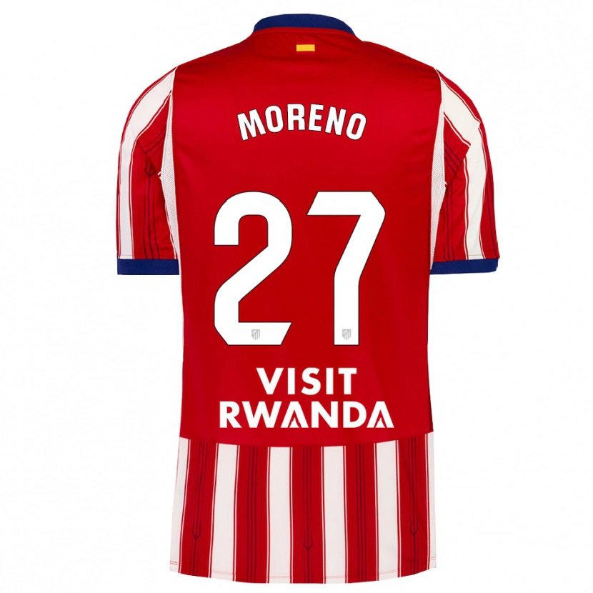 Danxen Niño Camiseta Emma Moreno #27 Azul Real Rojo Blanco 1ª Equipación 2026/27 La Camisa