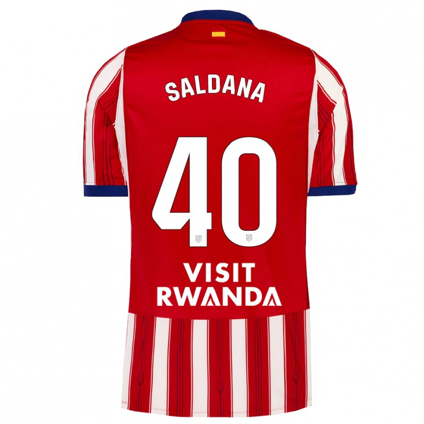Danxen Niño Camiseta Jose Saldana #40 Azul Real Rojo Blanco 1ª Equipación 2026/27 La Camisa