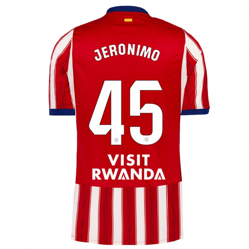 Danxen Niño Camiseta Isaiah Jeronimo #45 Azul Real Rojo Blanco 1ª Equipación 2026/27 La Camisa