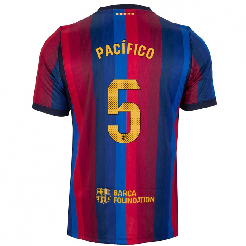 Danxen Niño Camiseta Patricio Pacífico #5 Azul Real Rojo Amarillo 1ª Equipación 2026/27 La Camisa