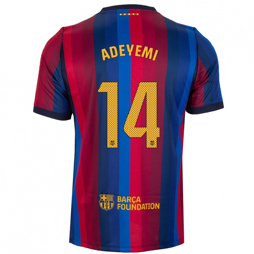 Danxen Niño Camiseta Karim Adeyemi #14 Azul Real Rojo Amarillo 1ª Equipación 2026/27 La Camisa