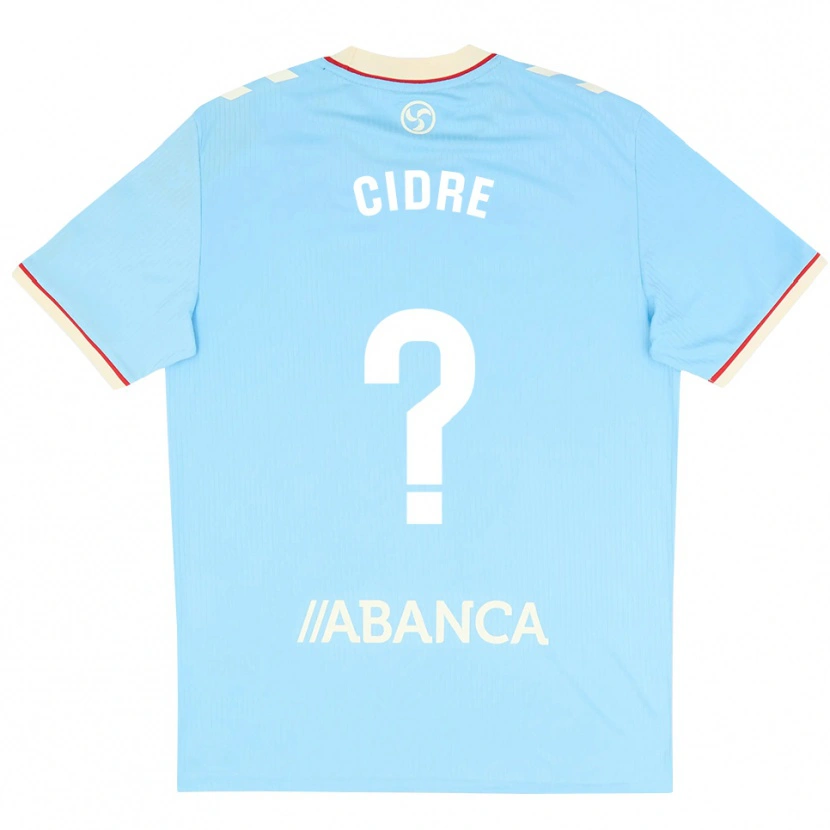 Danxen Niño Camiseta Xavier Cidre #0 Azul Cielo Blanco Rojo 1ª Equipación 2026/27 La Camisa