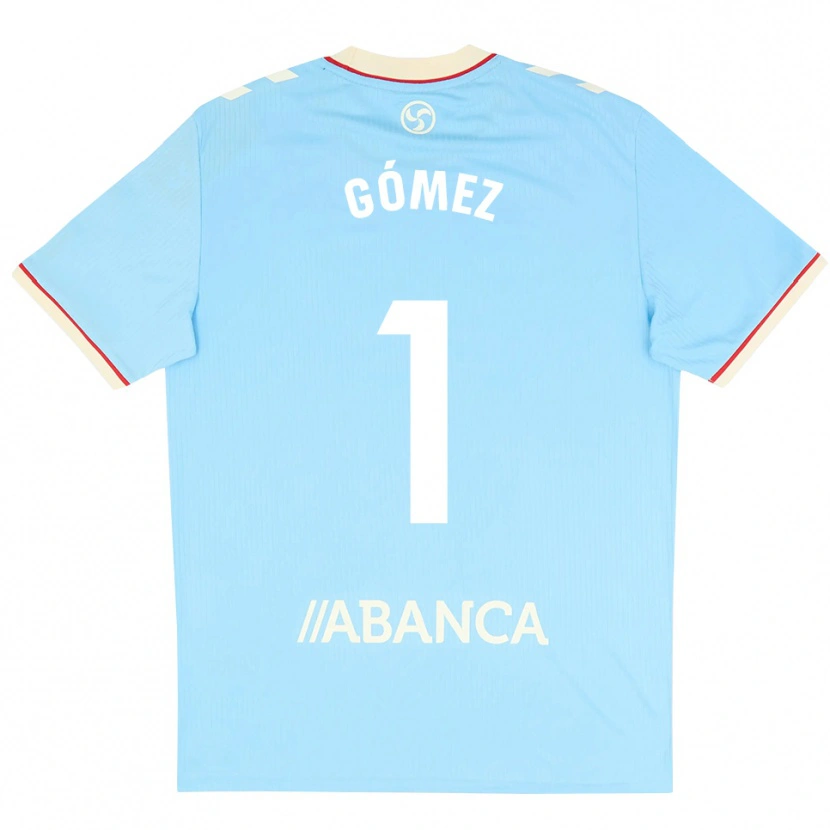 Danxen Niño Camiseta Nuria Gómez #1 Azul Cielo Blanco Rojo 1ª Equipación 2026/27 La Camisa