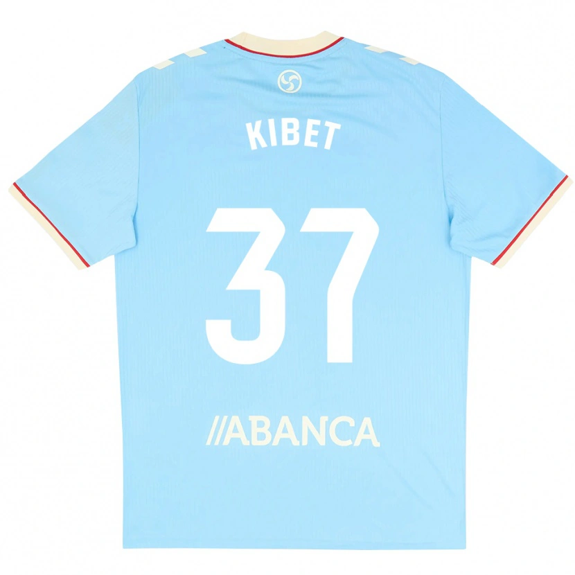 Danxen Niño Camiseta Aldrine Kibet #37 Azul Cielo Blanco Rojo 1ª Equipación 2026/27 La Camisa