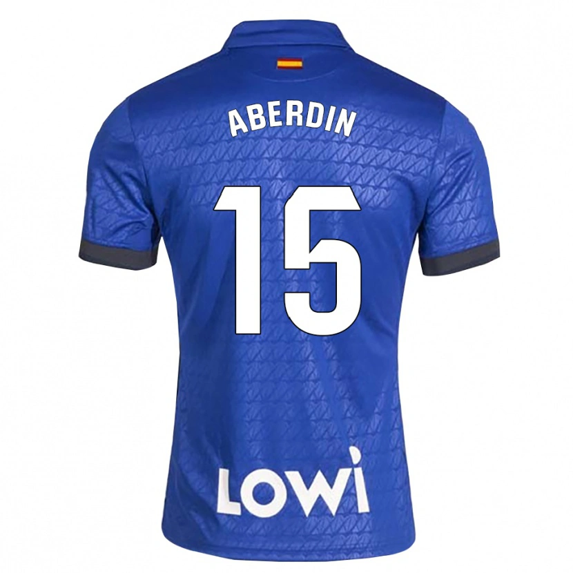 Danxen Niño Camiseta Nabil Aberdin #15 Azul Blanco Negro 1ª Equipación 2026/27 La Camisa