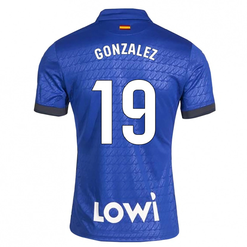 Danxen Niño Camiseta Peter Gonzalez #19 Azul Blanco Negro 1ª Equipación 2026/27 La Camisa