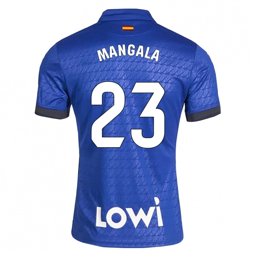 Danxen Niño Camiseta Orel Mangala #23 Azul Blanco Negro 1ª Equipación 2026/27 La Camisa
