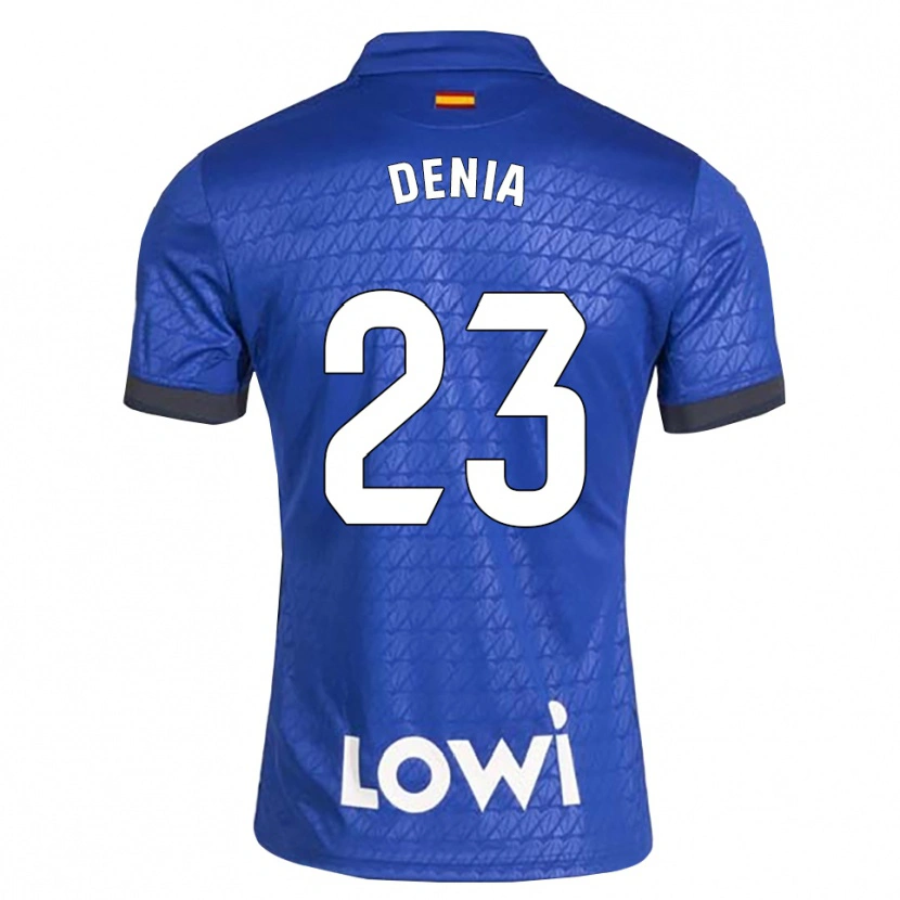 Danxen Niño Camiseta Marcos Denia #23 Azul Blanco Negro 1ª Equipación 2026/27 La Camisa
