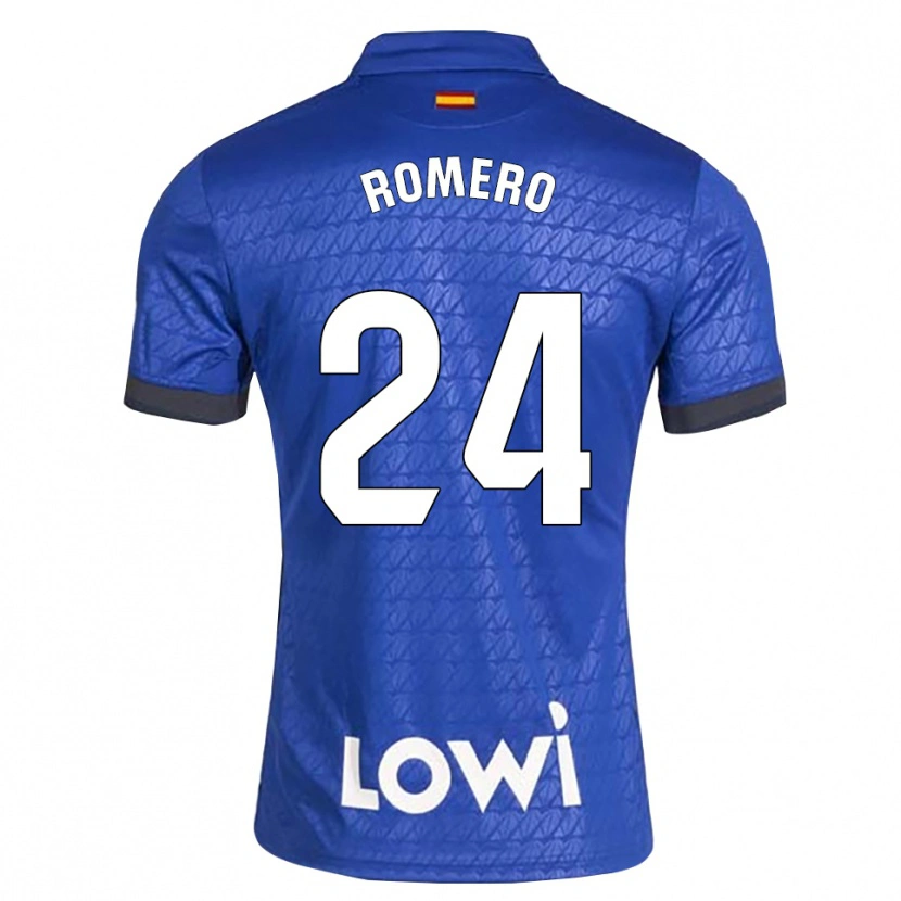 Danxen Niño Camiseta Zaid Romero #24 Azul Blanco Negro 1ª Equipación 2026/27 La Camisa