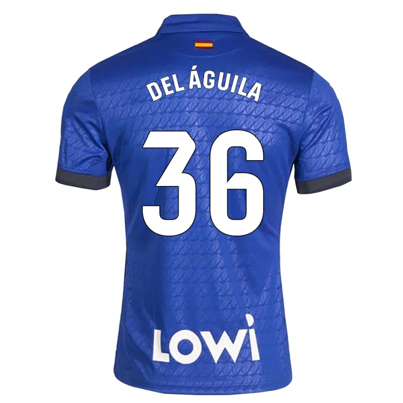 Danxen Niño Camiseta Ángel Del Águila #36 Azul Blanco Negro 1ª Equipación 2026/27 La Camisa