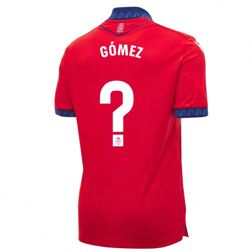 Danxen Niño Camiseta Alonso Gómez #0 Rojo Azul Marino Blanco 1ª Equipación 2026/27 La Camisa