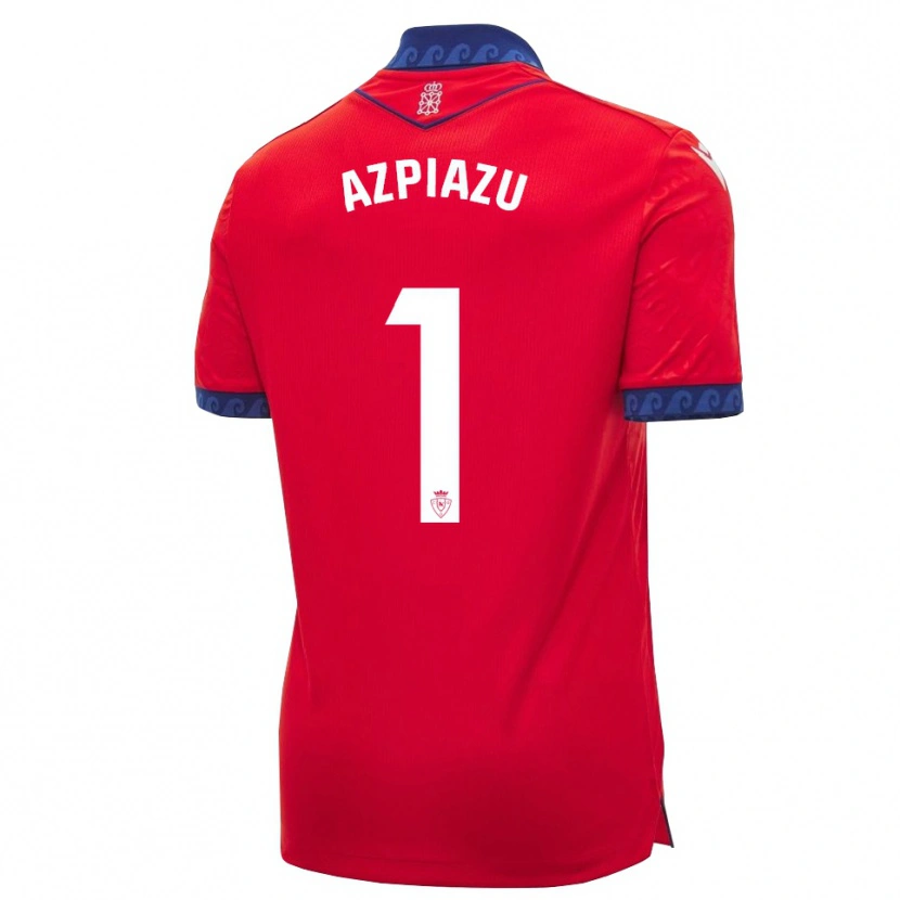 Danxen Niño Camiseta Nahia Azpiazu Moreno #1 Rojo Azul Marino Blanco 1ª Equipación 2026/27 La Camisa