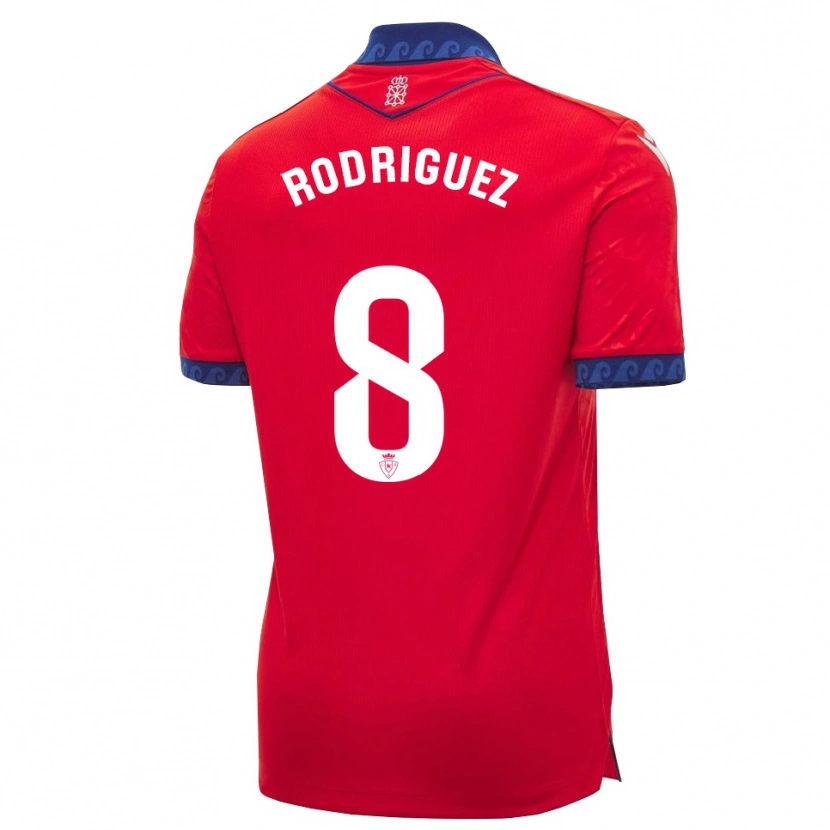 Danxen Niño Camiseta Vanessa Rodríguez Iribarren #8 Rojo Azul Marino Blanco 1ª Equipación 2026/27 La Camisa