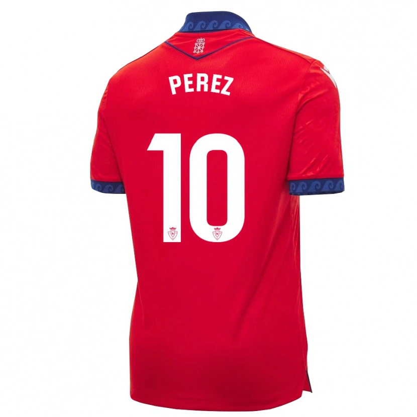Danxen Niño Camiseta Bruno Pérez #10 Rojo Azul Marino Blanco 1ª Equipación 2026/27 La Camisa