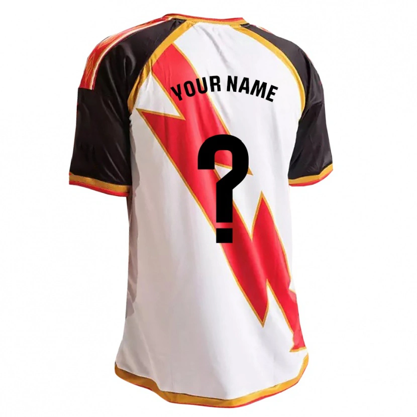 Danxen Niño Camiseta Su Nombre #0 Negro Rojo Blanco Oro 1ª Equipación 2026/27 La Camisa