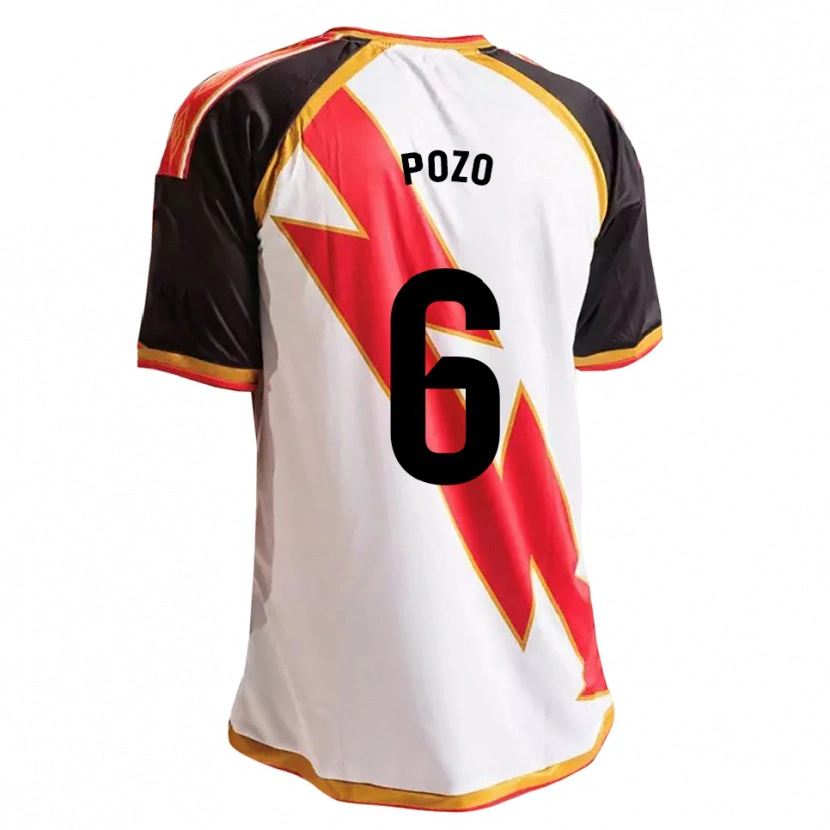 Danxen Niño Camiseta José Pozo #6 Negro Rojo Blanco Oro 1ª Equipación 2026/27 La Camisa