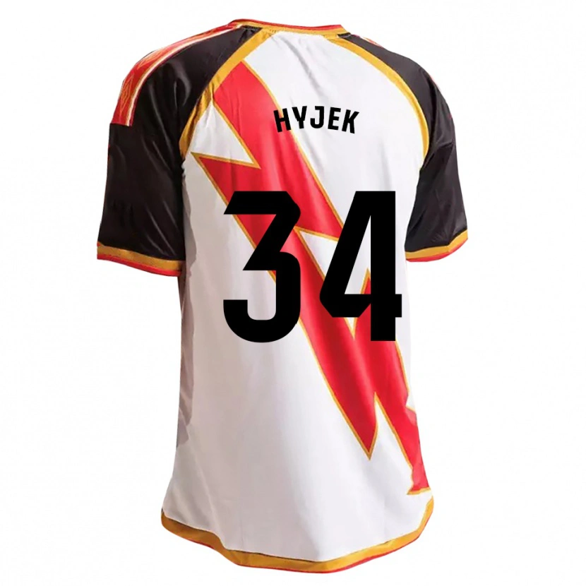 Danxen Niño Camiseta David Hyjek #34 Negro Rojo Blanco Oro 1ª Equipación 2026/27 La Camisa