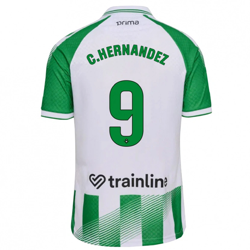 Danxen Niño Camiseta Cucho Hernández #9 Verde Claro Negro Blanco 1ª Equipación 2026/27 La Camisa