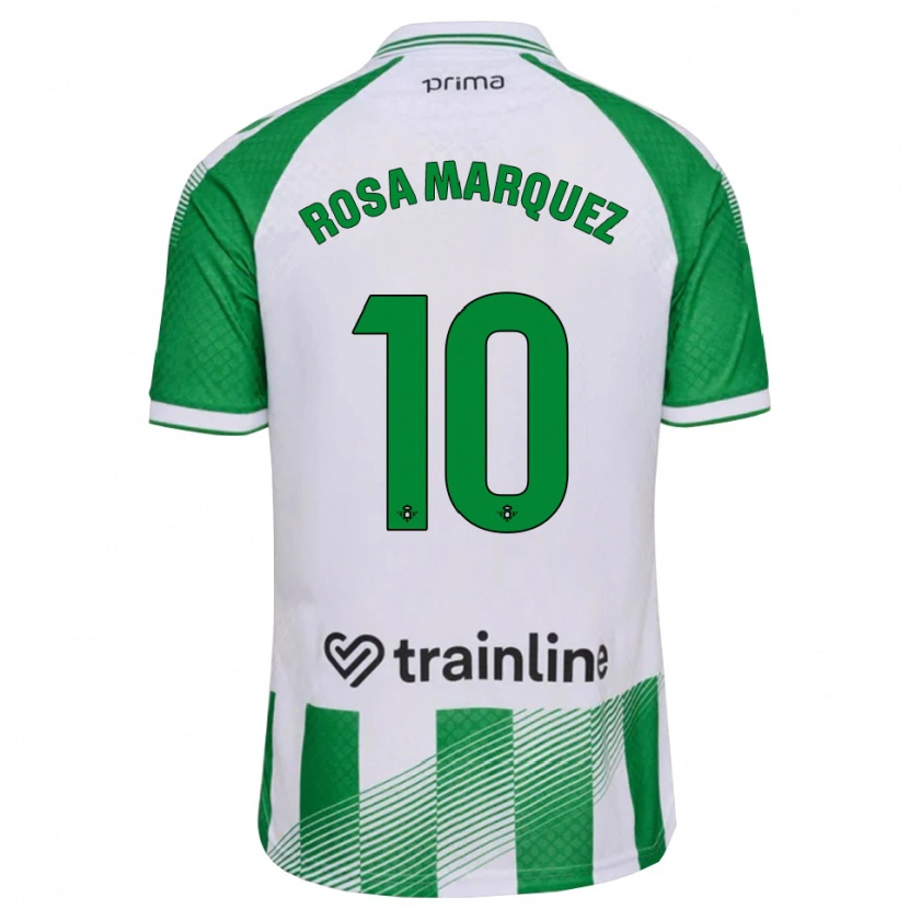 Danxen Niño Camiseta Rosa Márquez Baena #10 Verde Claro Negro Blanco 1ª Equipación 2026/27 La Camisa