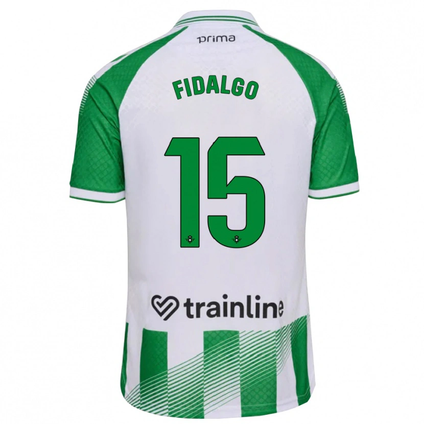 Danxen Niño Camiseta Álvaro Fidalgo #15 Verde Claro Negro Blanco 1ª Equipación 2026/27 La Camisa