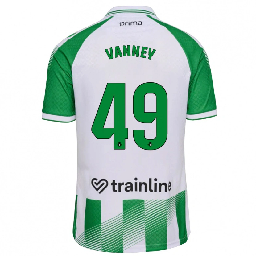 Danxen Niño Camiseta Dylan Vanney #49 Verde Claro Negro Blanco 1ª Equipación 2026/27 La Camisa
