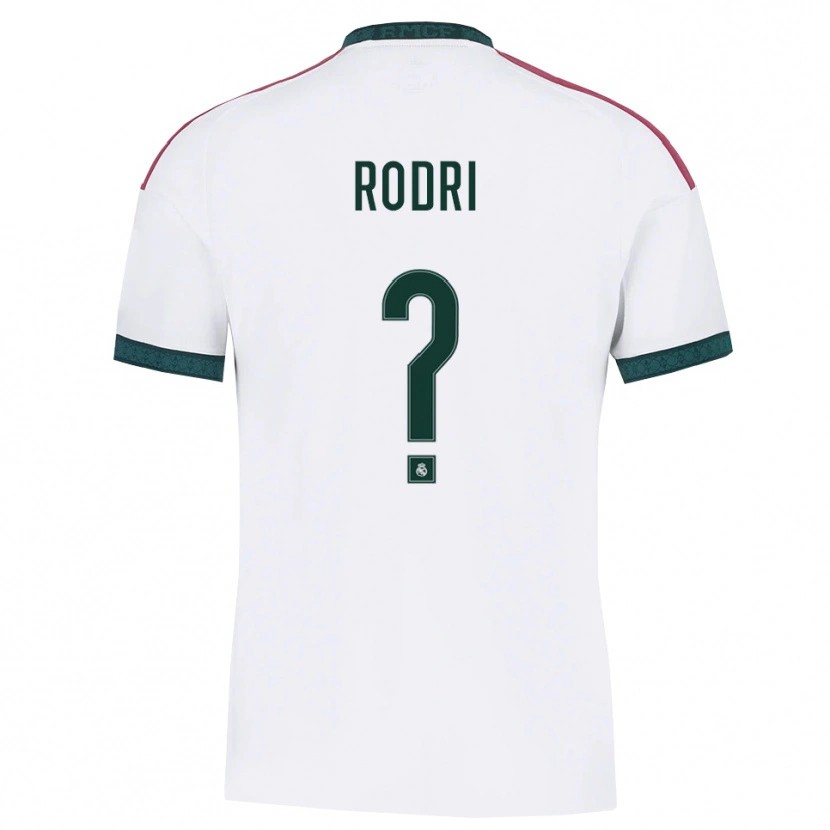 Danxen Niño Camiseta Rodri #0 Verde Oscuro Blanco Rojo 1ª Equipación 2026/27 La Camisa