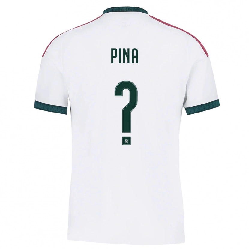 Danxen Niño Camiseta Marc Pina #0 Verde Oscuro Blanco Rojo 1ª Equipación 2026/27 La Camisa